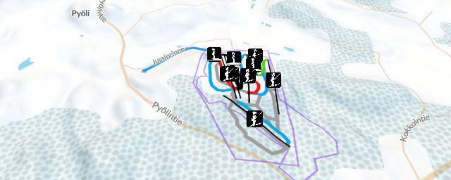 Piste map of the resort Vihti Ski Center