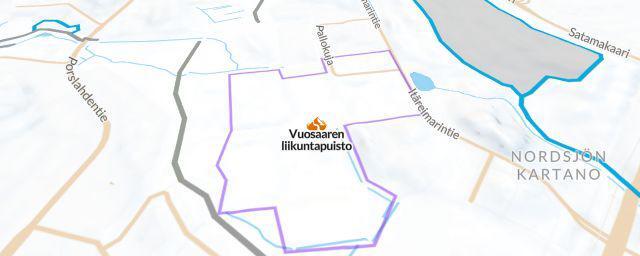 Piste map of the resort Vuosaaren liikuntapuisto