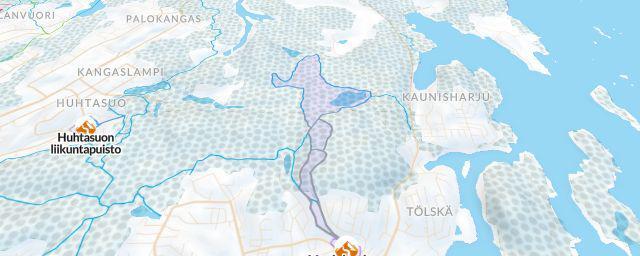 Piste map of the resort Vaajakosken liikuntapuisto