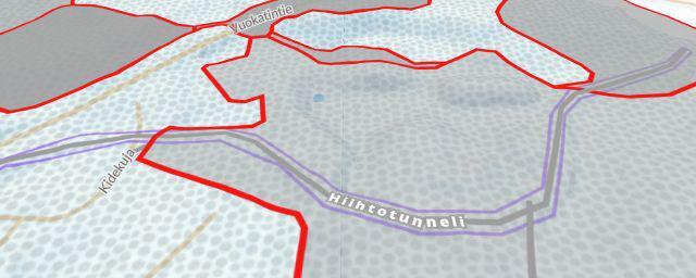 Piste map of the resort Vuokatin hiihtotunneli