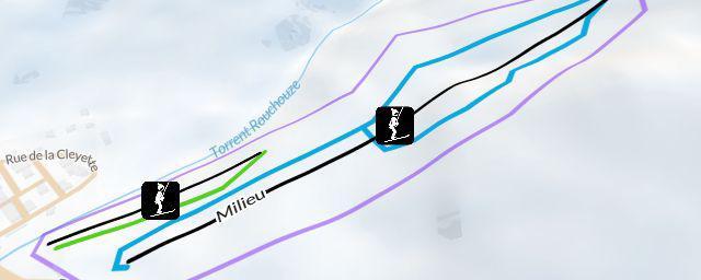 Piste map of the resort Larche