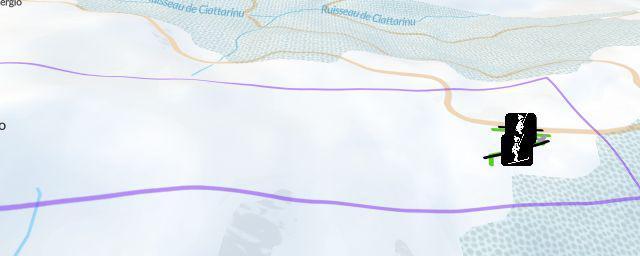 Piste map of the resort Vergio