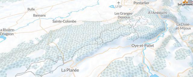 Piste map of the resort Site du Laveron