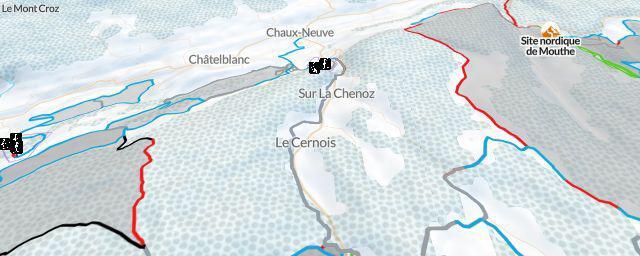 Piste map of the resort Stade de la Côte Feuillée