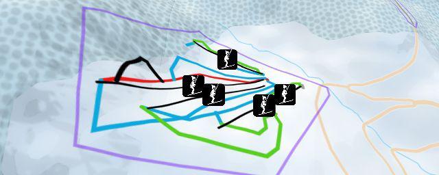 Piste map of the resort Bussang Larcenaire