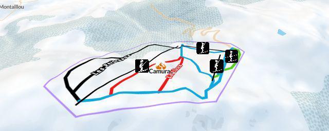 Piste map of the resort Camurac