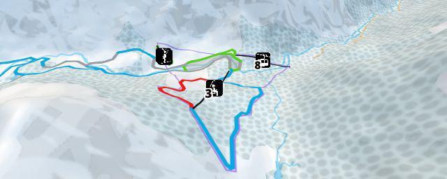Piste map of the resort Cauterets Pont d'Espagne