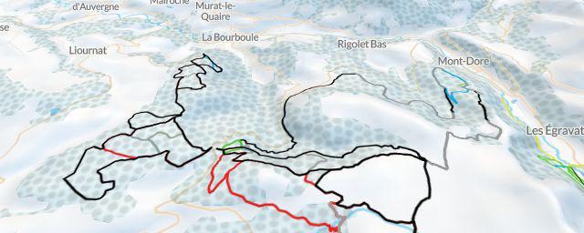 Piste map of the resort Chalet de l'espace nordique de La Stèle