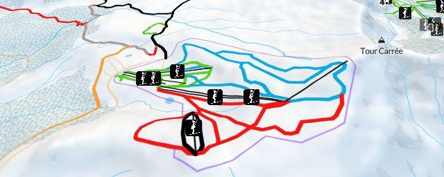 Piste map of the resort Chastreix-Sancy