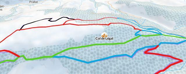 Piste map of the resort Col de Légal