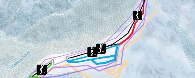 Piste map of the resort Col de Turini/​Camp d'Argent