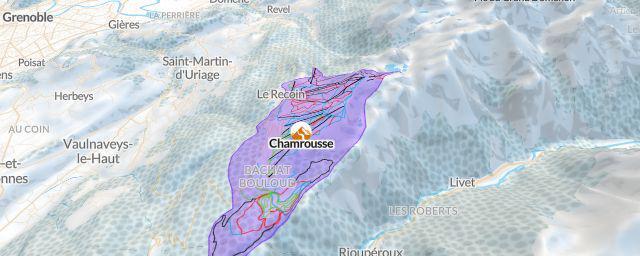 Piste map of the resort Domaine Skiable Chamrousse