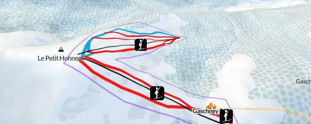 Piste map of the resort Gaschney 360
