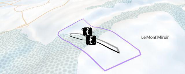 Piste map of the resort Goule