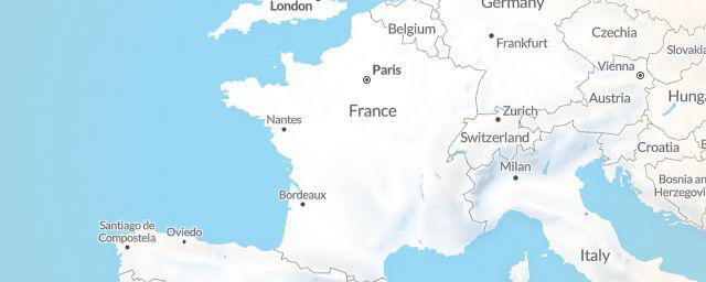 Piste map of the region France