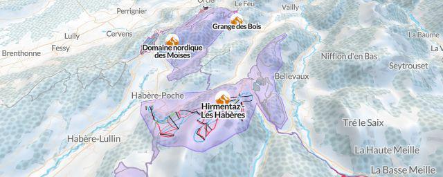 Piste map of the resort Hirmentaz - Les Habères