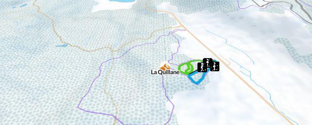 Piste map of the resort La Quillane