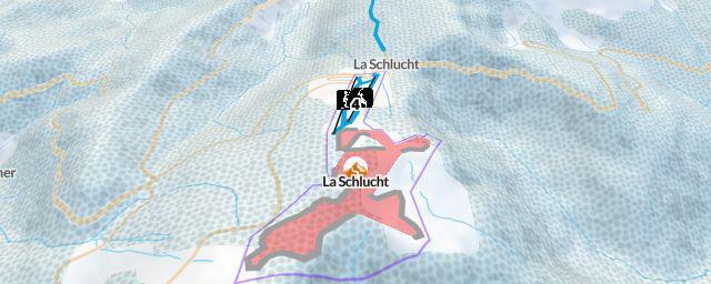 Piste map of the resort La Schlucht