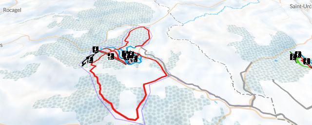 Piste map of the resort Laguiole