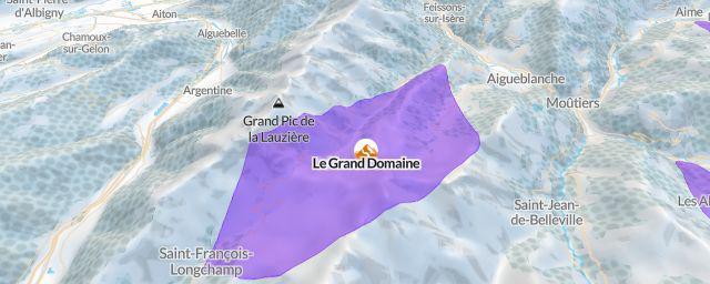 Piste map of the resort Le Grand Domaine
