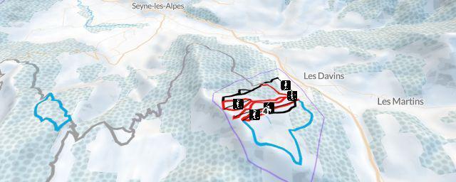 Piste map of the resort Le Grand Puy