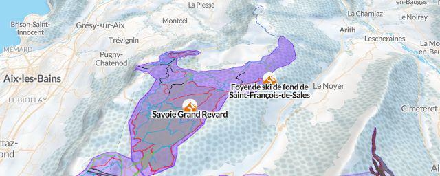 Piste map of the resort Le Revard
