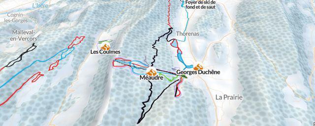 Piste map of the resort Méaudre