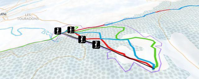 Piste map of the resort Mouthe