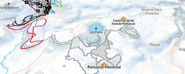 Piste map of the resort Pertuyzat-Montchal