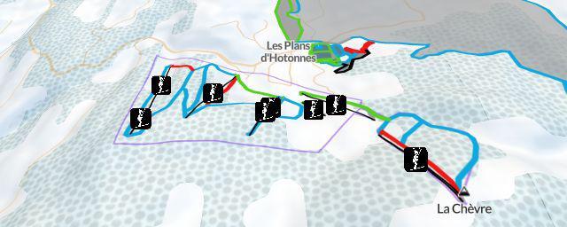 Piste map of the resort Plateau de Retord