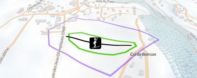 Piste map of the resort Saint-Nizier-du-Moucherotte