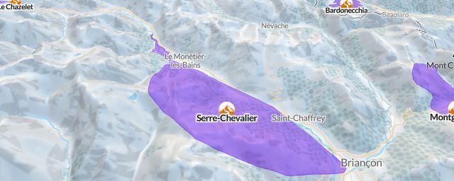 Piste map of the resort Serre-Chevalier