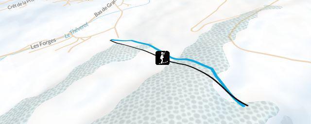 Piste map of the resort Site de Grand'Combe-Châteleu