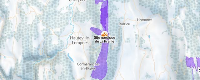 Piste map of the resort Site nordique de La Praille