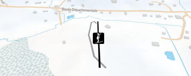 Piste map of the resort Station de ski du Grand Valtin