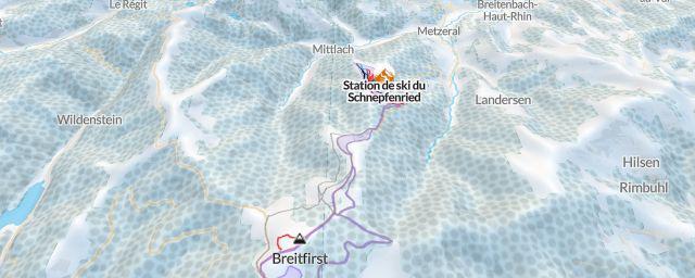 Piste map of the resort Station de ski du Schnepfenried
