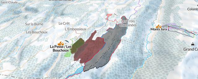 Piste map of the resort Station La Pesse