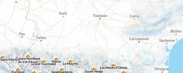Piste map of the region Haute-Garonne