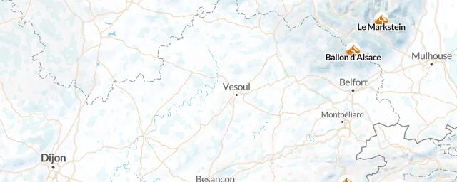 Piste map of the region Haute-Saône