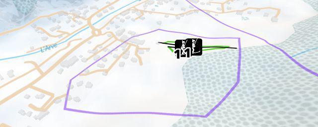 Piste map of the resort Les Chosalets (Chamonix)
