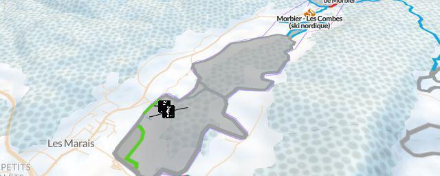 Piste map of the resort Les Gentianes
