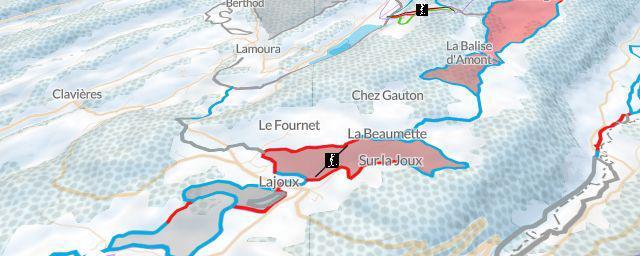Piste map of the resort Station Lajoux