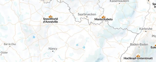 Piste map of the region Moselle