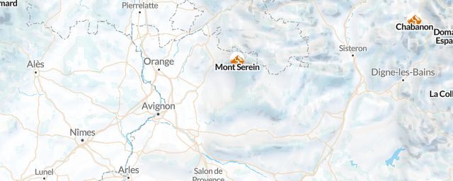 Piste map of the region Vaucluse