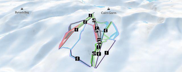 Piste map of the resort Cairngorm Mountain