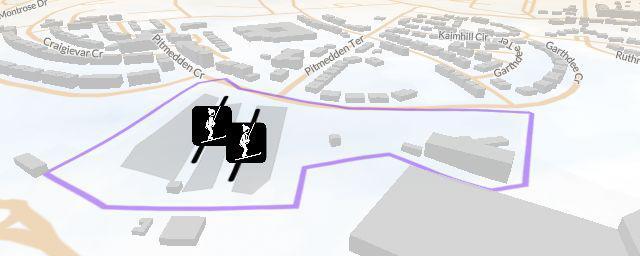 Piste map of the resort Garthdee Ski Centre