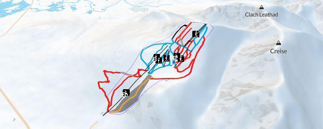 Piste map of the resort Glencoe Mountain Resort