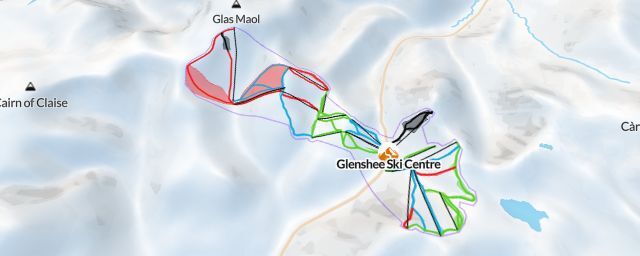 Piste map of the resort Glenshee Ski Centre