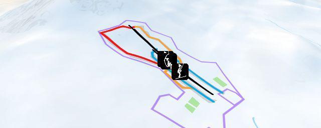 Piste map of the resort Midlothian Ski Centre (Hillend)