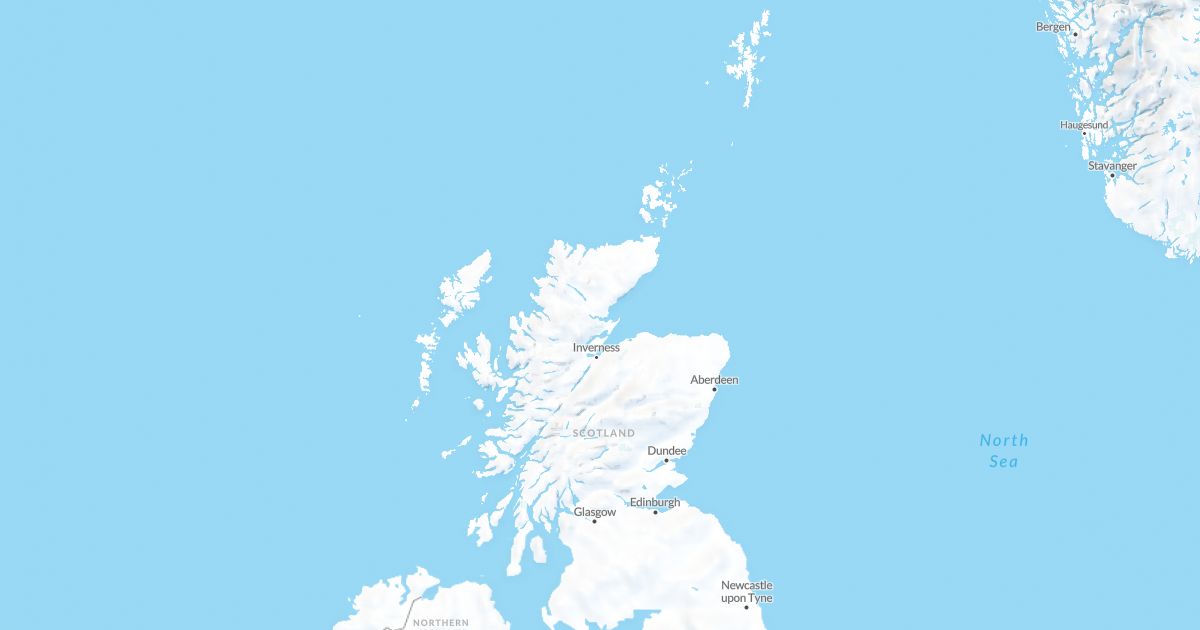 Map of Scotland